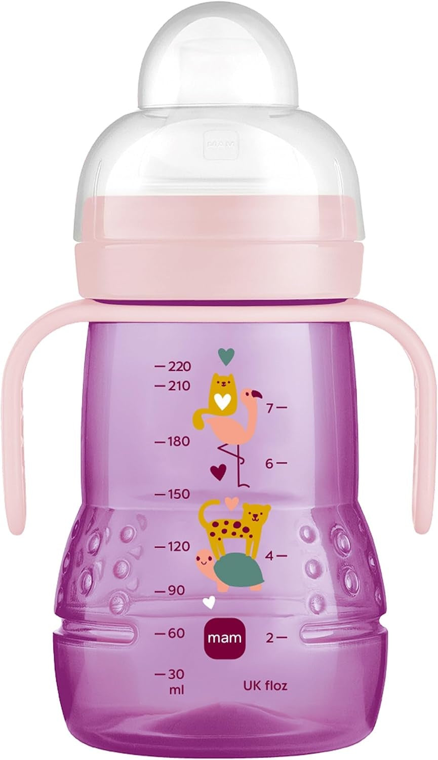MAM Trainer+ lonček proti polivanju 220 ml z 2 ustnikoma, 4 m+