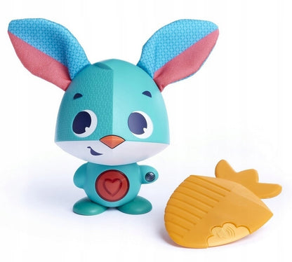 TINY LOVE wonder buddies KRÓLIK THOMAS 12msc+ interaktywna zabawka królik dla dzieci, niebieski z żółtym gryzakiem