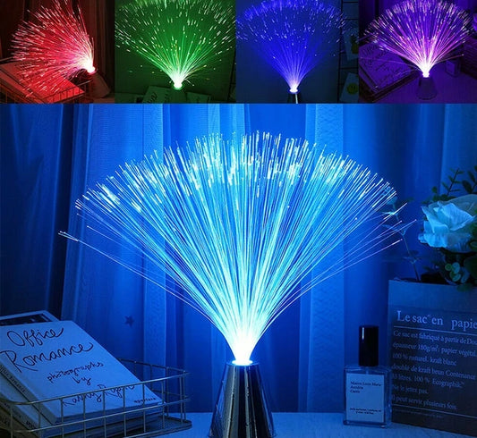 CHANGLESU lampada notturna a LED in fibra ottica con colori cangianti