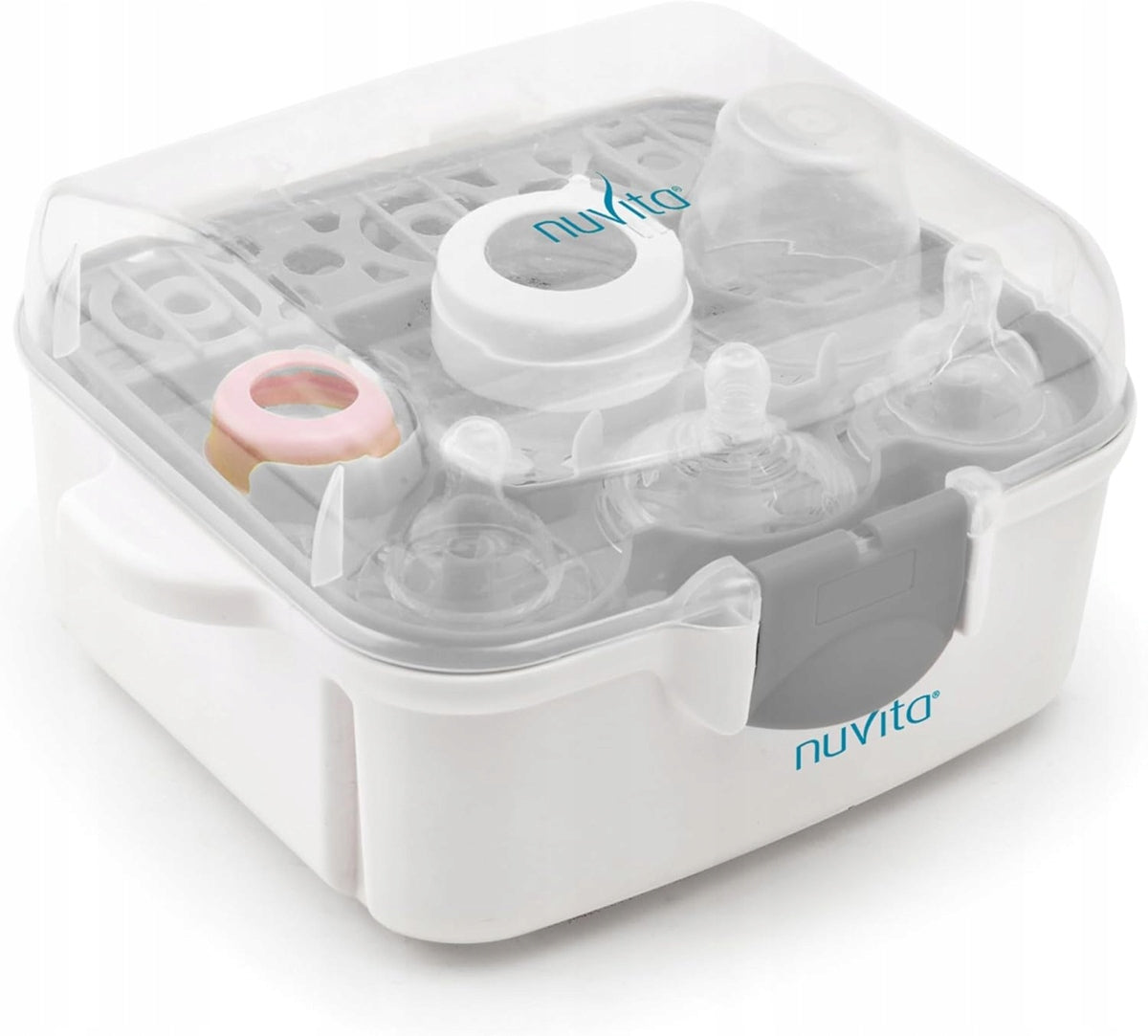 NUVITA 1085 esterilizador de microondas para 3 biberones y accesorios