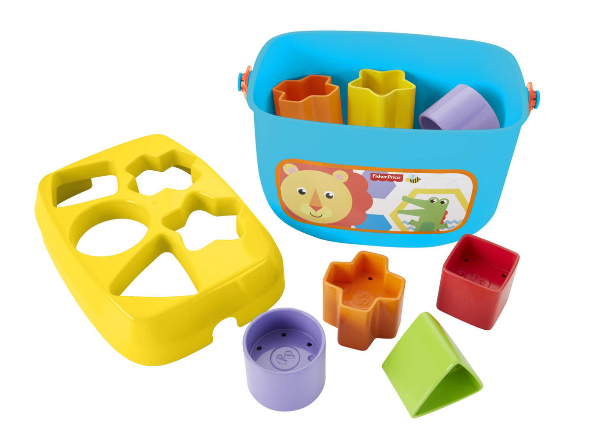 FISHER-PRICE sorter Pierwsze klocki 10klocków 6m+ z kolorowym sorterem i klockami do układania dla dzieci