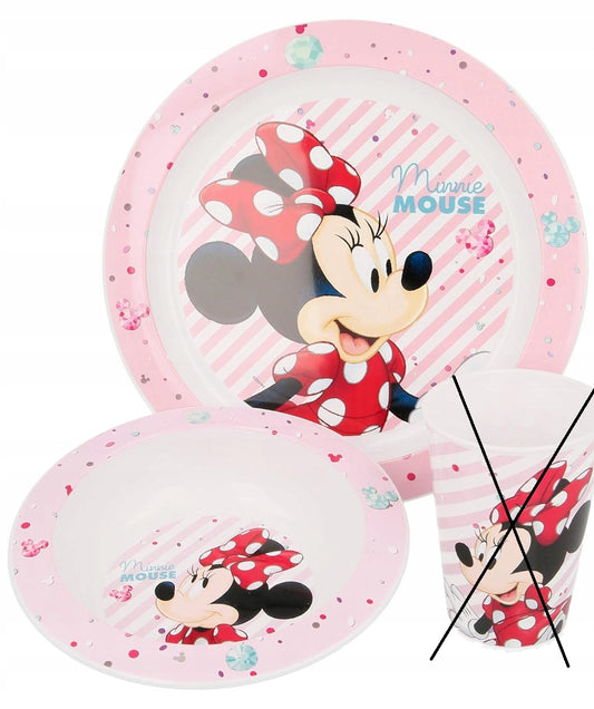 DISNEY MINNIE MOUSE Essgeschirr-Set Teller + Schale