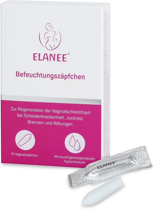ELANEE vlažilne vaginalne globule brez hormonov x10
