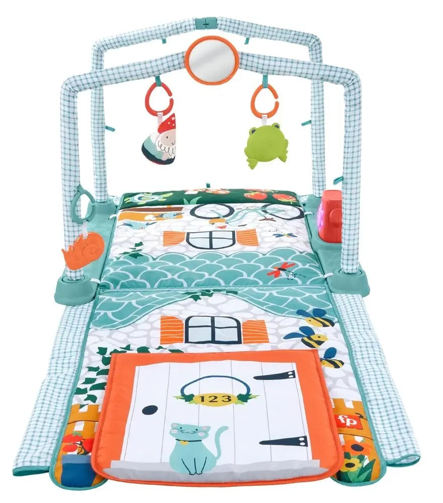 FISHER-PRICE izobraževalna igralna podloga 3v1 Hišica raziskovalca