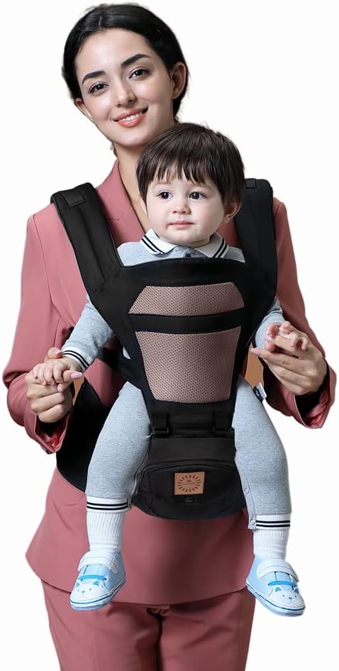 KRONEWERK marsupio ergonomico con cintura ventrale 6 in 1