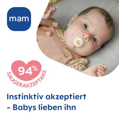 MAM Perfect Start silikonska duda, 0-2m, x2