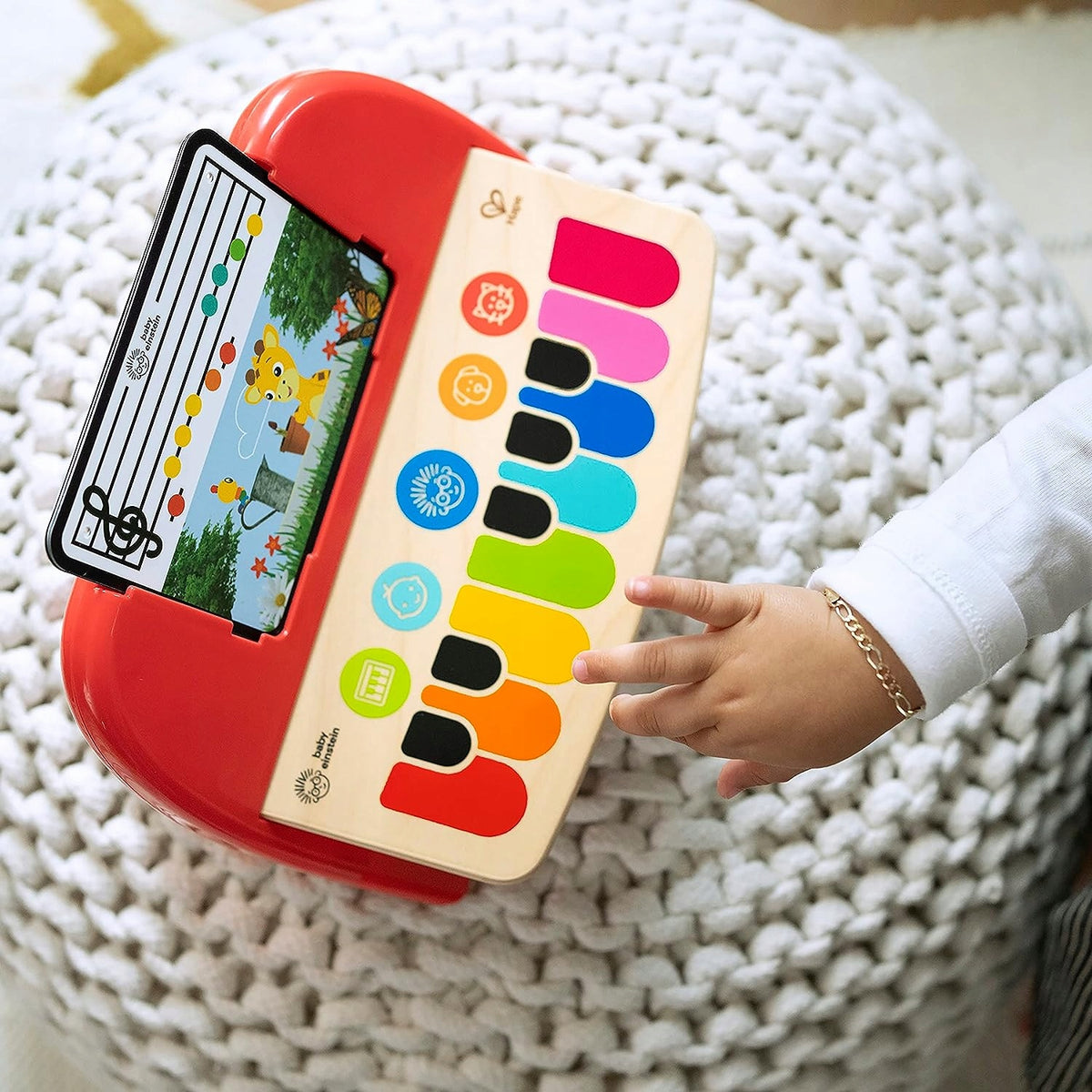 HAPE Cals First Piano Touch aus Holz mit Noten 6 Melodien