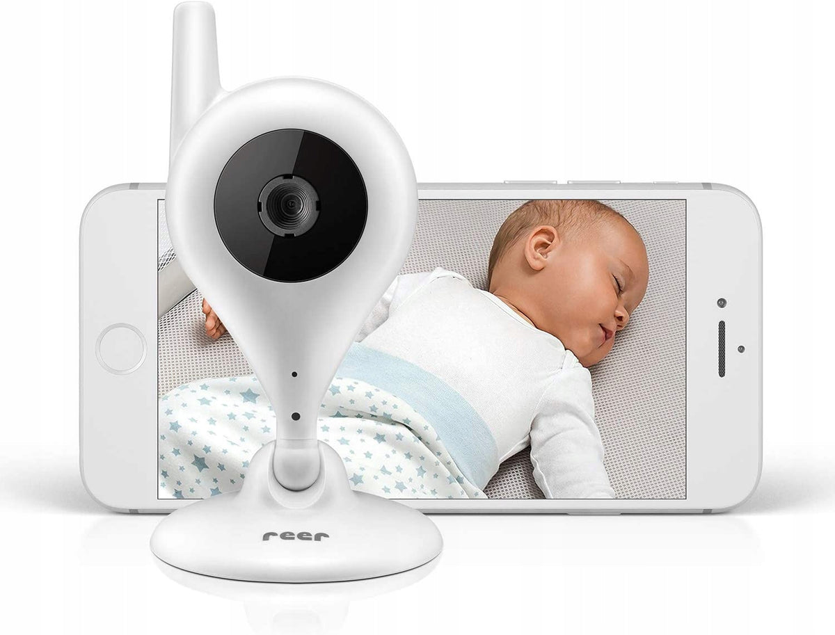 REER IP BabyCam NIANIA ELEKTRONICZNA KAMERA WI-Fi, biała kamera monitorująca dziecko z aplikacją na smartfon