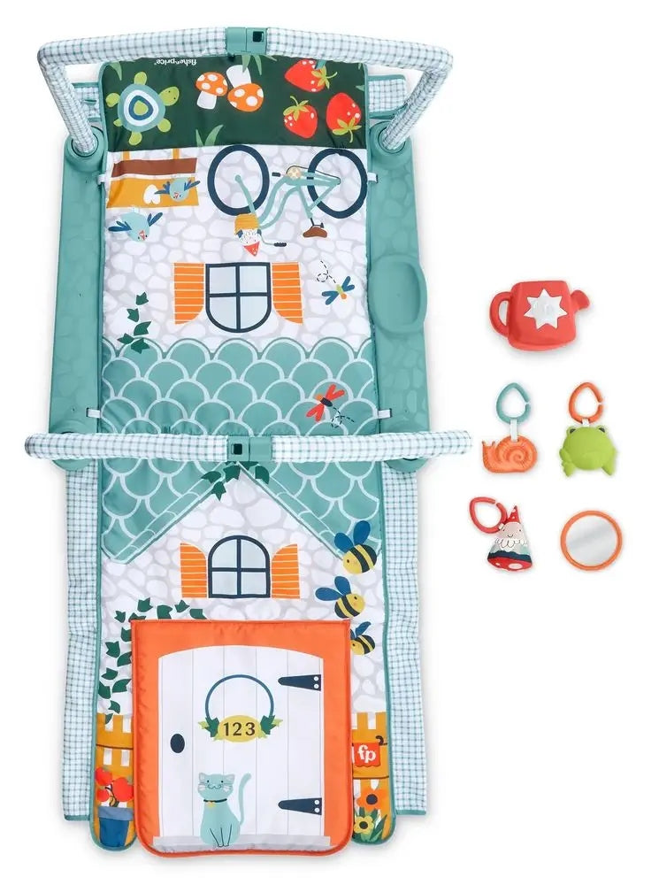 FISHER-PRICE izobraževalna igralna podloga 3v1 Hišica raziskovalca