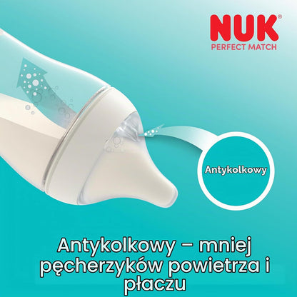 NUK Perfect Match steklenička proti kolikam 150 ml od 0 mesecev Ovčke