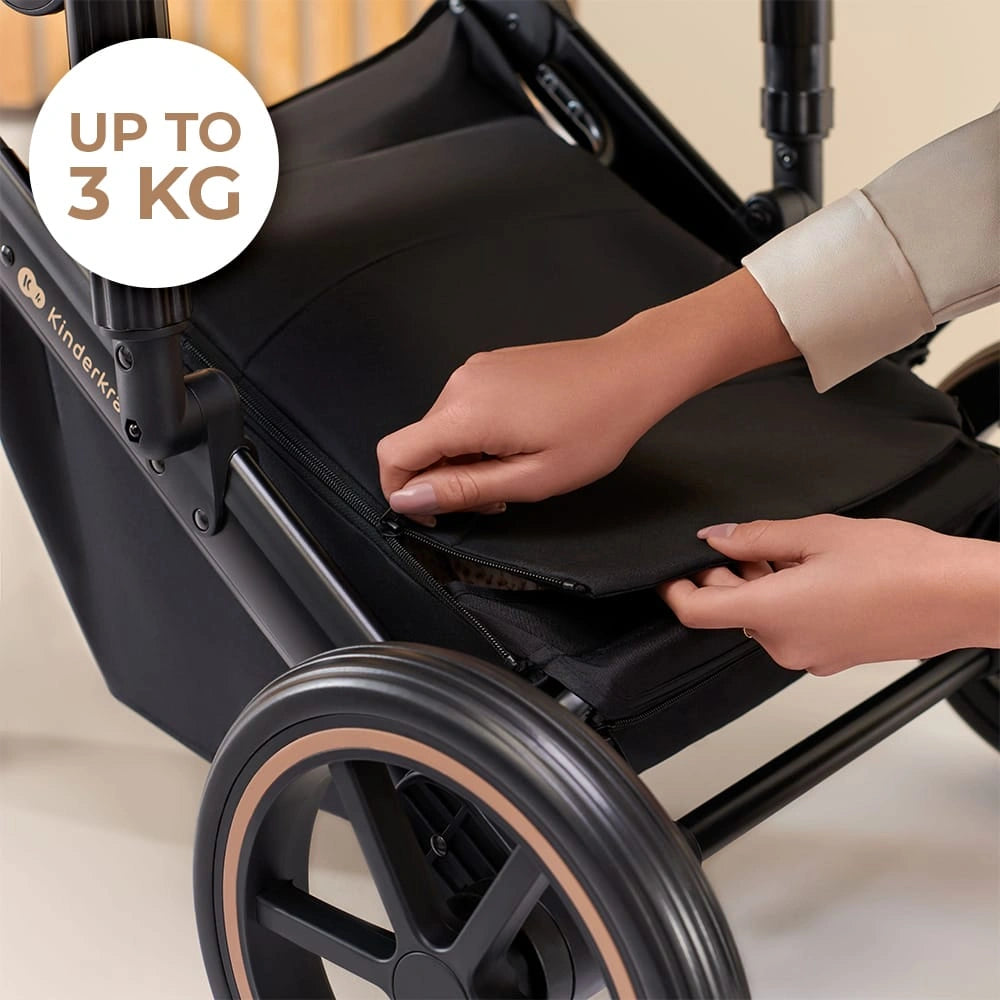 KINDERKRAFT PRIME2 PRO 3v1 večnamenski voziček do 22kg + avtosedež MINK PRO