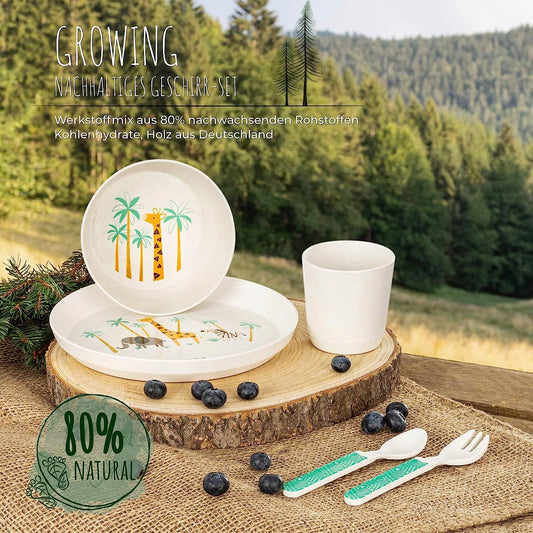 REER set di stoviglie 4 pezzi SAFARI