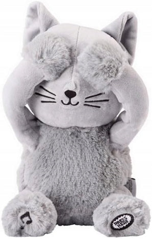 PIOUPIOU ET MERVEILLES Melodie und Guck-Guck-Spiel KATZE OSCAR 20 cm