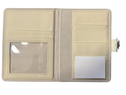 TWIVEE Love funda para tarjeta de embarazo de piel sintética 15,5 x 21 cm
