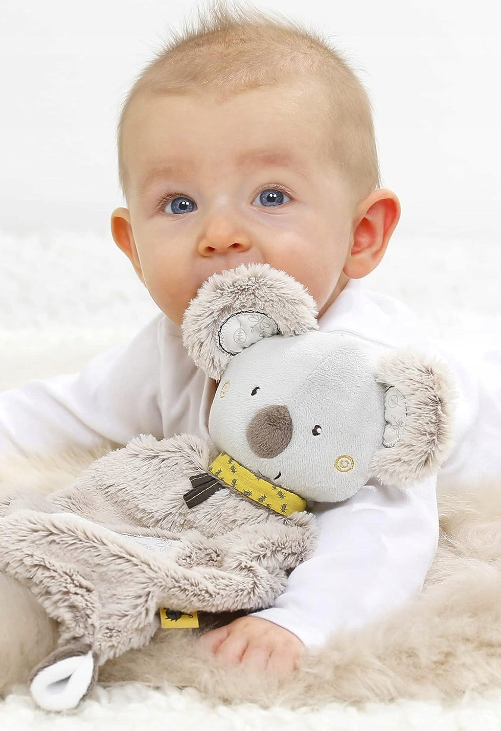 FEHN komforter przytulanka AUSTRALIA KOALA 27 cm, miękka szara przytulanka dla niemowląt 0+