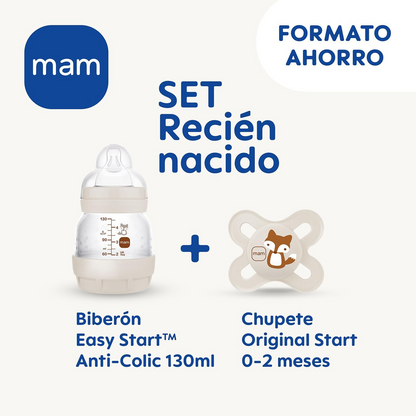 MAM Easy Start antikolikova steklenička 130ml + duda
