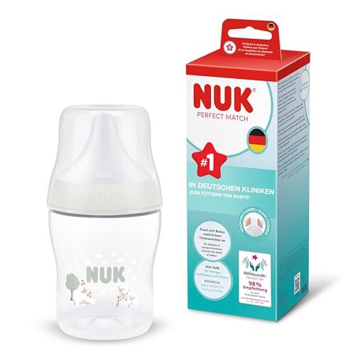 NUK Perfect Match steklenička proti kolikam 150 ml od 0 mesecev Ovčke