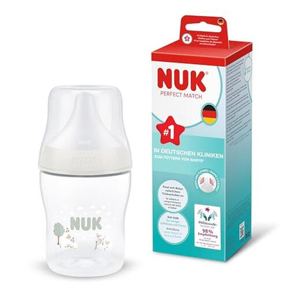 NUK Perfect Match steklenička proti kolikam 150 ml od 0 mesecev Ovčke