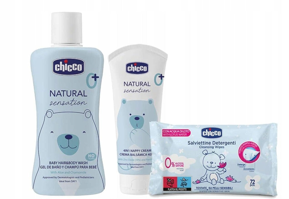 CHICCO Natural nahrbtnik-torba za plenice in dodatke + kozmetika
