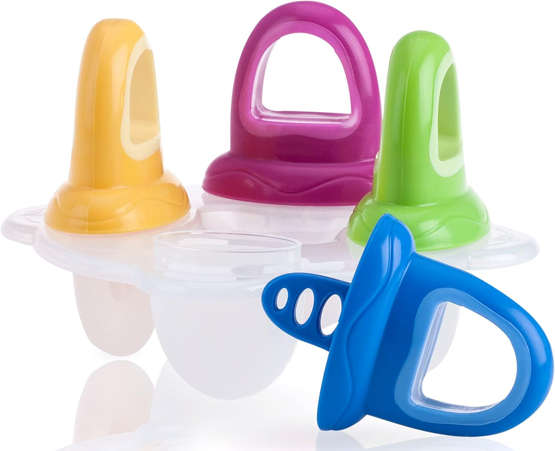 NUBY molde para polos en forma de chupete 4 unidades + bandeja para congelar