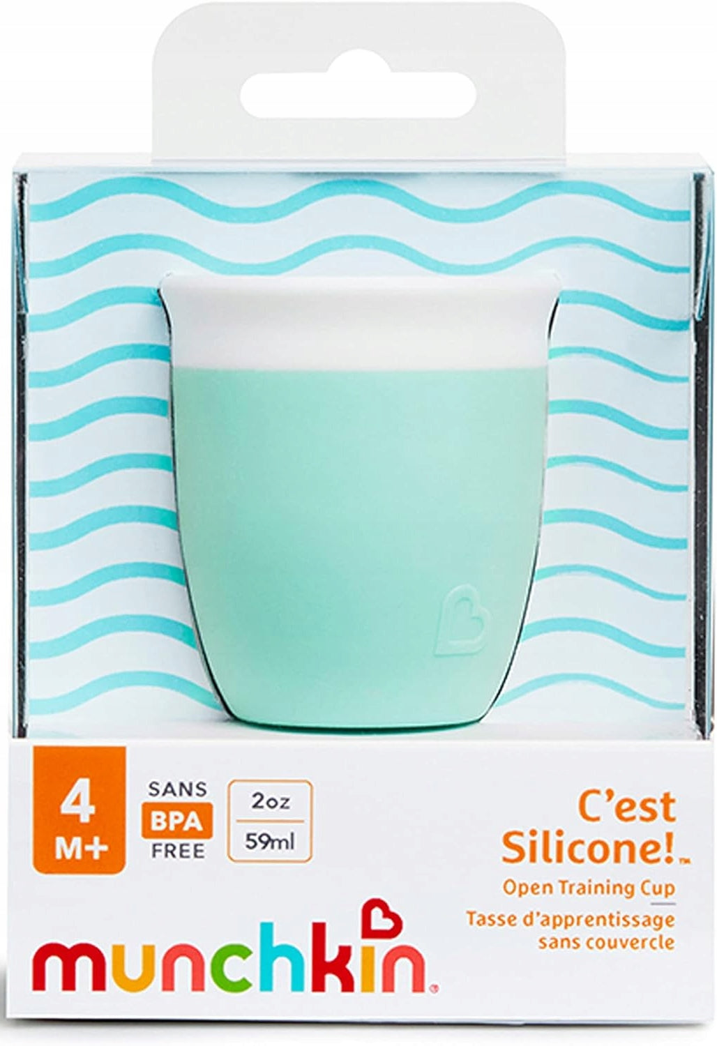 Vaso abierto 360 de silicona MUNCHKIN 4 meses+ 60 ml