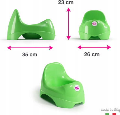 OKBABY nocnik 18 m+ różowy, ergonomiczny nocnik dla dziecka, wymiary 26 x 23 x 35 cm
