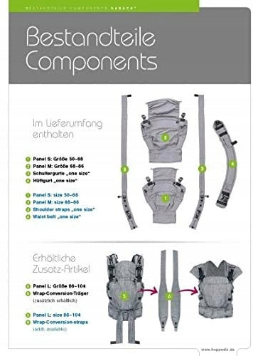 HOPPEDIZ NABACA ergonomska nosilka SET basic