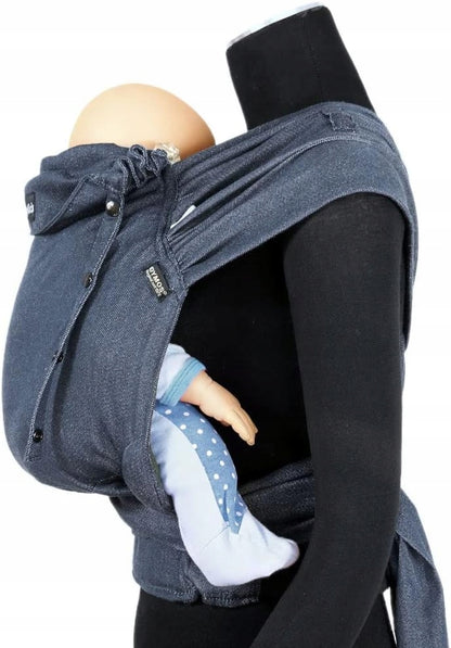 DIDYMOS DidyKlick nosidełko ergonomiczne 3-20kg, granatowe, do noszenia dziecka na plecach lub przodem
