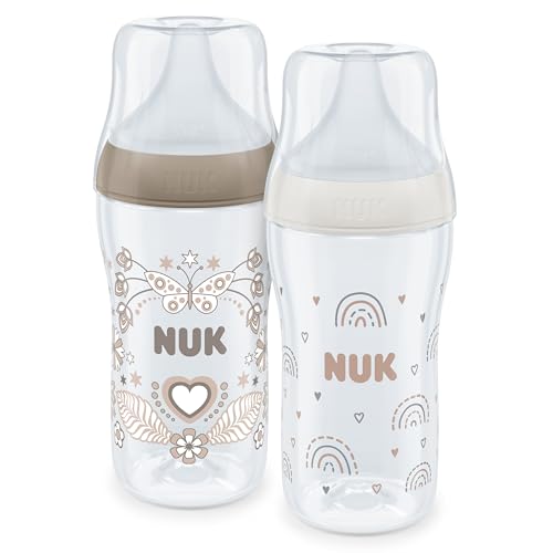 NUK Perfect Match biberon per neonati 3m+ 260 ml x2