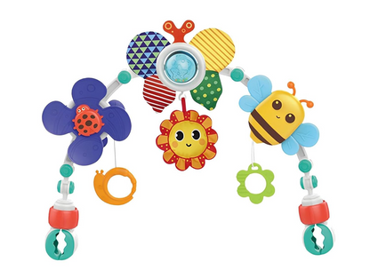 Arco de juego con juguetes para cochecito y silla de coche