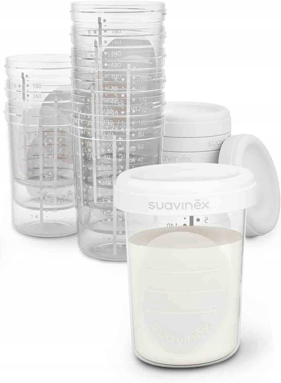 SUAVINEX nádoby na skladovanie 10 x 200 ml