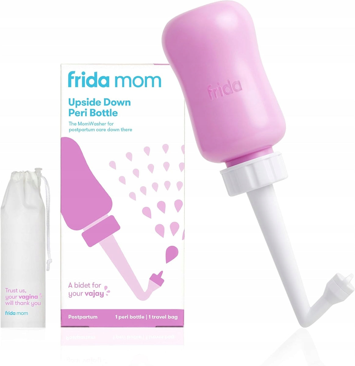 FRIDA Mom steklenička za poporodno nego Peri 295 ml + etui