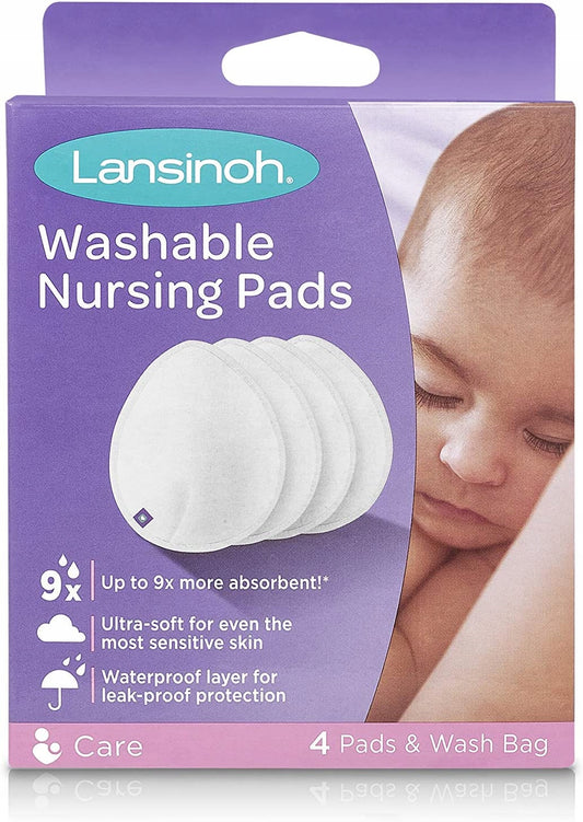 LANSINOH coppette assorbilatte riutilizzabili 4 pezzi + sacchetto