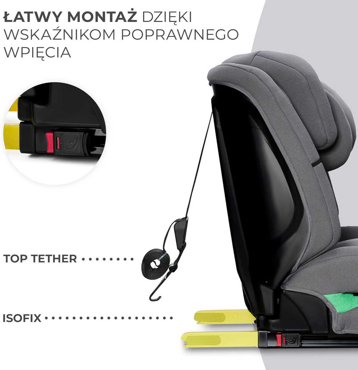KINDERKRAFT SAFETY FIX 2 i-Size silla de coche 9-36 kg grupo 1/2/3 ISOFIX