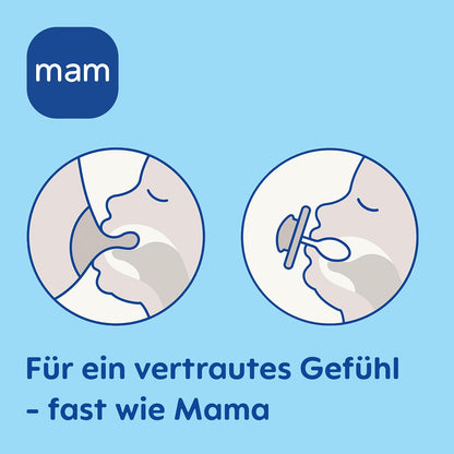 MAM Original smoczki uspokajające silikonowe 0-6m x4 z SkinSoft, dla noworodka, komfort i bezpieczeństwo