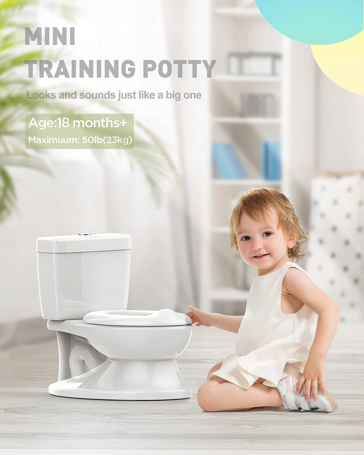 ADOVEL Töpfchen Meine erste Toilette SOUND