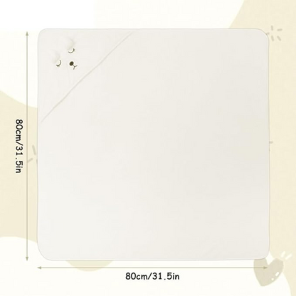 AOLSO πετσέτα με κουκούλα 80 x 80 cm