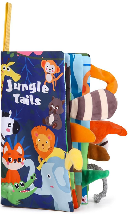 ZAWAER Jungle Tails senzorična knjižica OBESek 12,5 x 22 cm