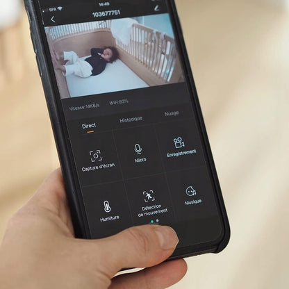 BEABA Zen Premium elektronska varuška s kamero 360° Full HD in aplikacijo
