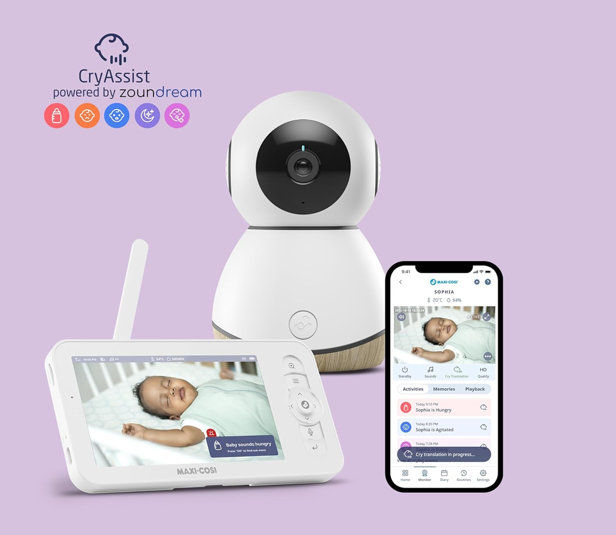MAXI-COSI See Pro Ferngesteuerte Babyphone 5" Ultra HD + App