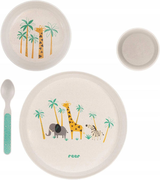 REER set di stoviglie 4 pezzi SAFARI
