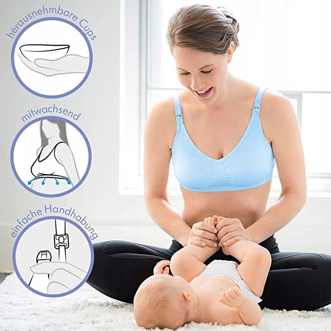 MEDELA podprsenka na dojčenie KOMFORT + vložky S