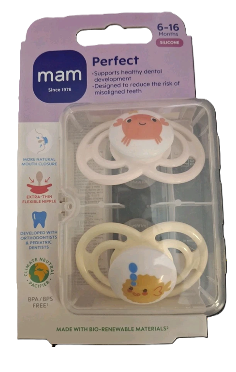 MAM Perfect smoczek x2 6-16msc + box
