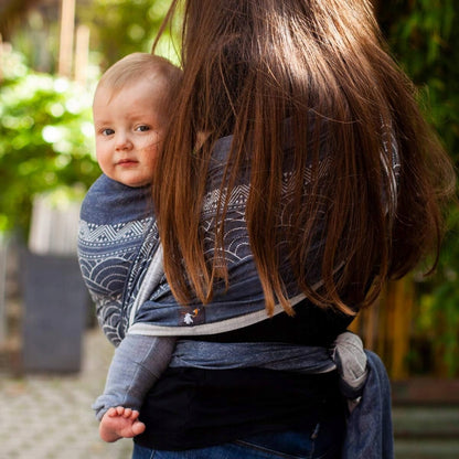 HOPPEDIZ Webtragetuch für Babys 5,4x0,7