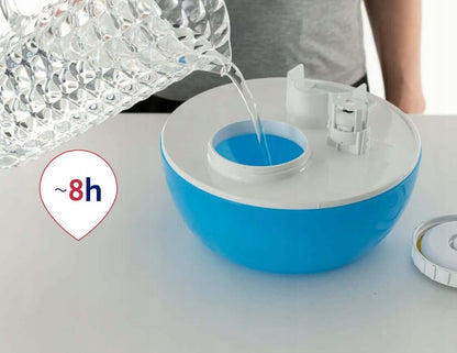 CHICCO Humi Fresh ultradźwiękowy NAWILŻACZ POWIETRZA biało-niebieski, zimna mgiełka, do 8 godzin