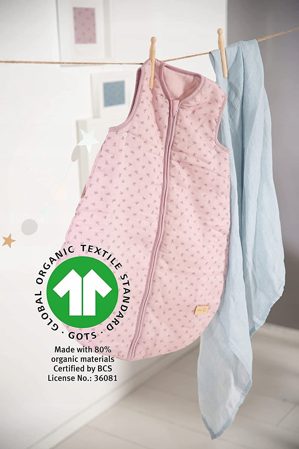 ROBA Schlafsack 70cm Musselin GOTS