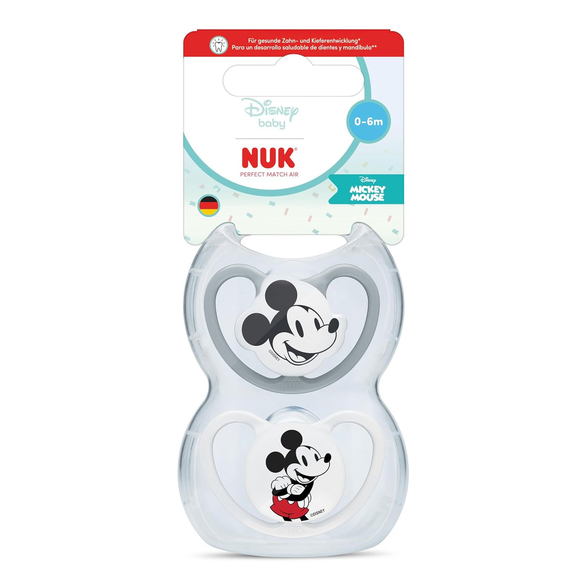 NUK Perfect Match Air duda 0-6m x2 DISNEY