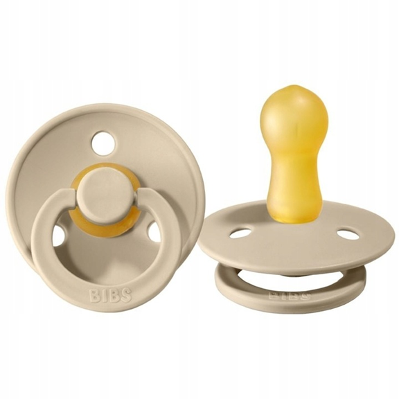BIBS COLOUR dude za pomirjanje 2pack iz kavčuka 6msc+