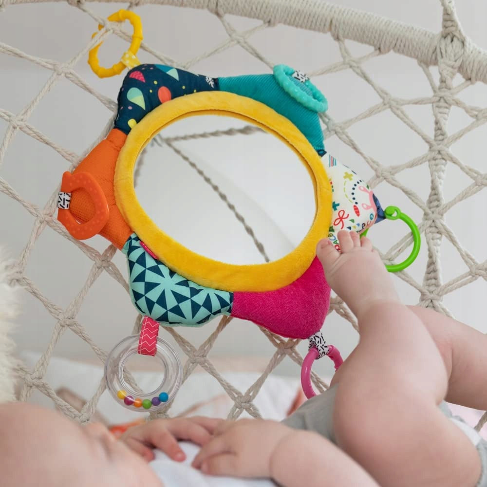 FEHN Anhänger mit Spiegel und Spielsachen 34 cm