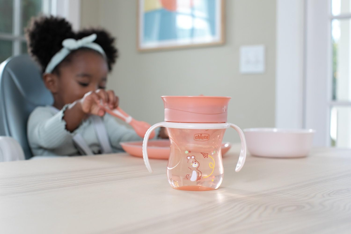 CHICCO Perfect Cup vaso antiderrame con boquilla 360 grados 200 ml 12 m+